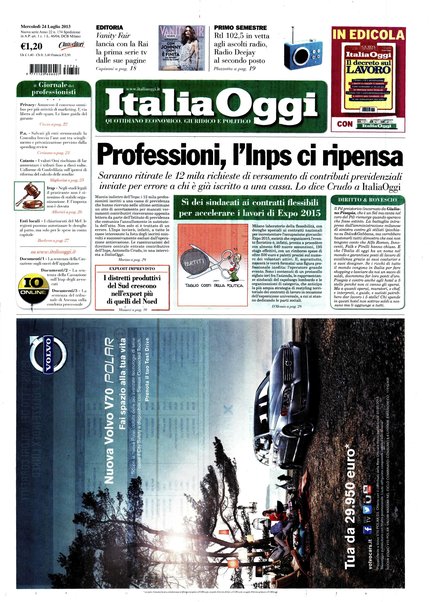 Italia oggi : quotidiano di economia finanza e politica